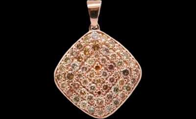 Diamond Pendant in 14K Rose Gold – 0.96ct Total Diamond Weight