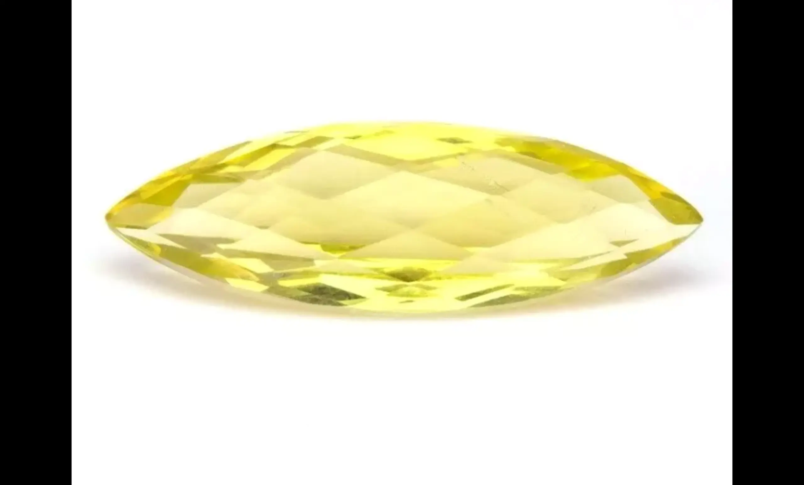 Citrine, Radiant Golden Yellow Marquise Gemstone – 12.98 Carats