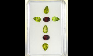 Peridot & Garnet Fusion Gemstone Set – 7 Pieces, 6.2 Carats