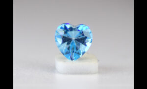 Topaz, Brilliant Blue Heart-Shaped Gemstone – 1.09 Carats