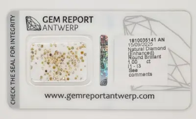 Diamonds, Mixed Color, Natural (Enhanced) – 1.00 Carat, 155 pcs