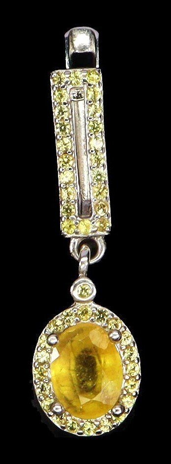 Sapphire Earrings with Color-Change Sapphires 925 Silver - Image 2