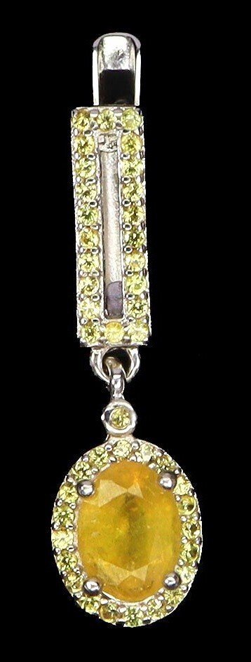 Sapphire Earrings with Color-Change Sapphires 925 Silver - Image 4