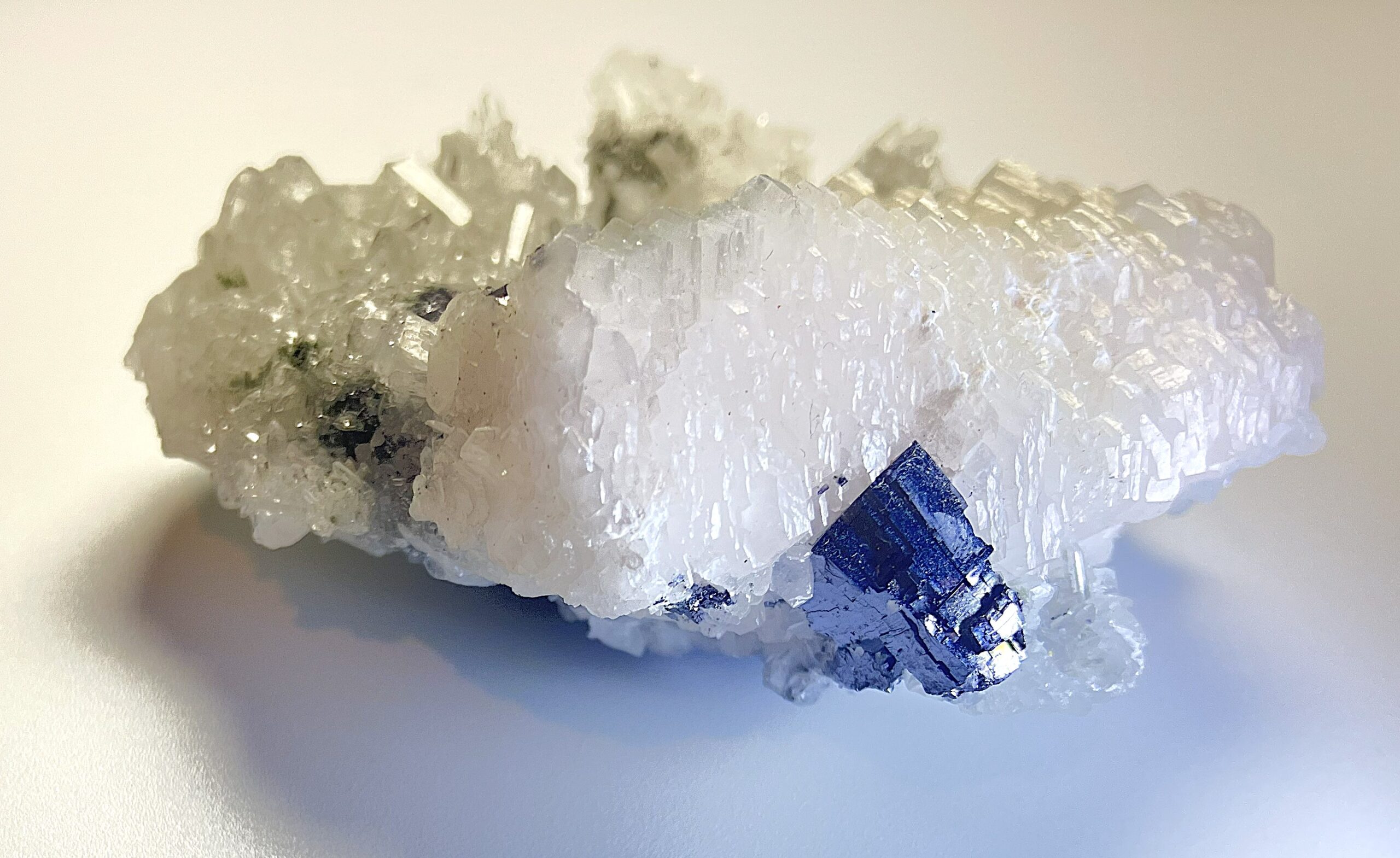 Calcite with Crystals and Galena, Vibrant UV-Fluorescent - Image 8