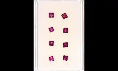 Garnet Gem Set, Velvety Purple Red – 8 Pieces, 2.32 Carats
