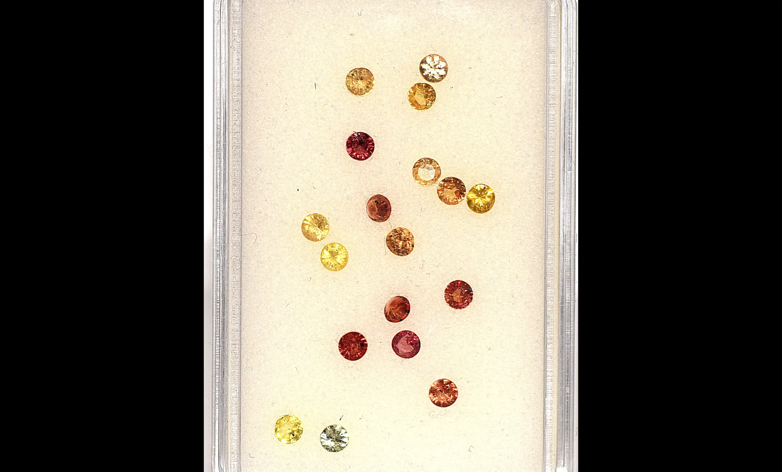 Sapphire Multicolor Round Cut Gem Set – 18 Pieces, 2.27 Carats