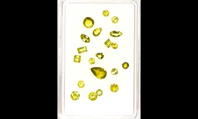 Peridot, Radiant Green Gem Set – 20 Pieces, 3.85 Carats