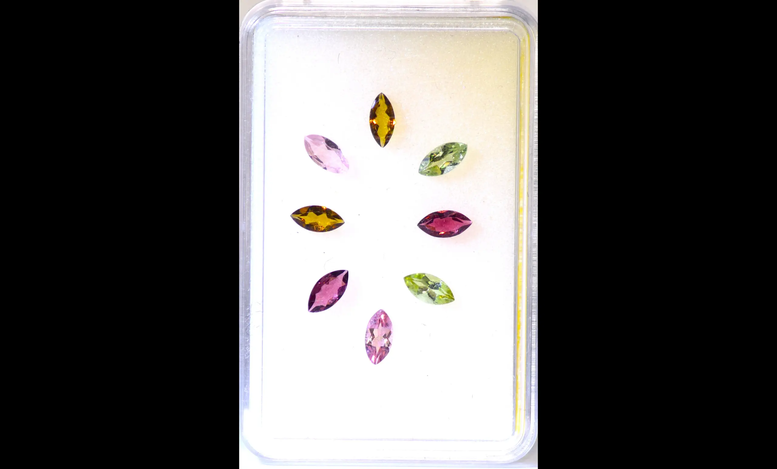 Tourmaline Gemstone Set, Bright Color Mix – 8 pcs, 2.6 Carats