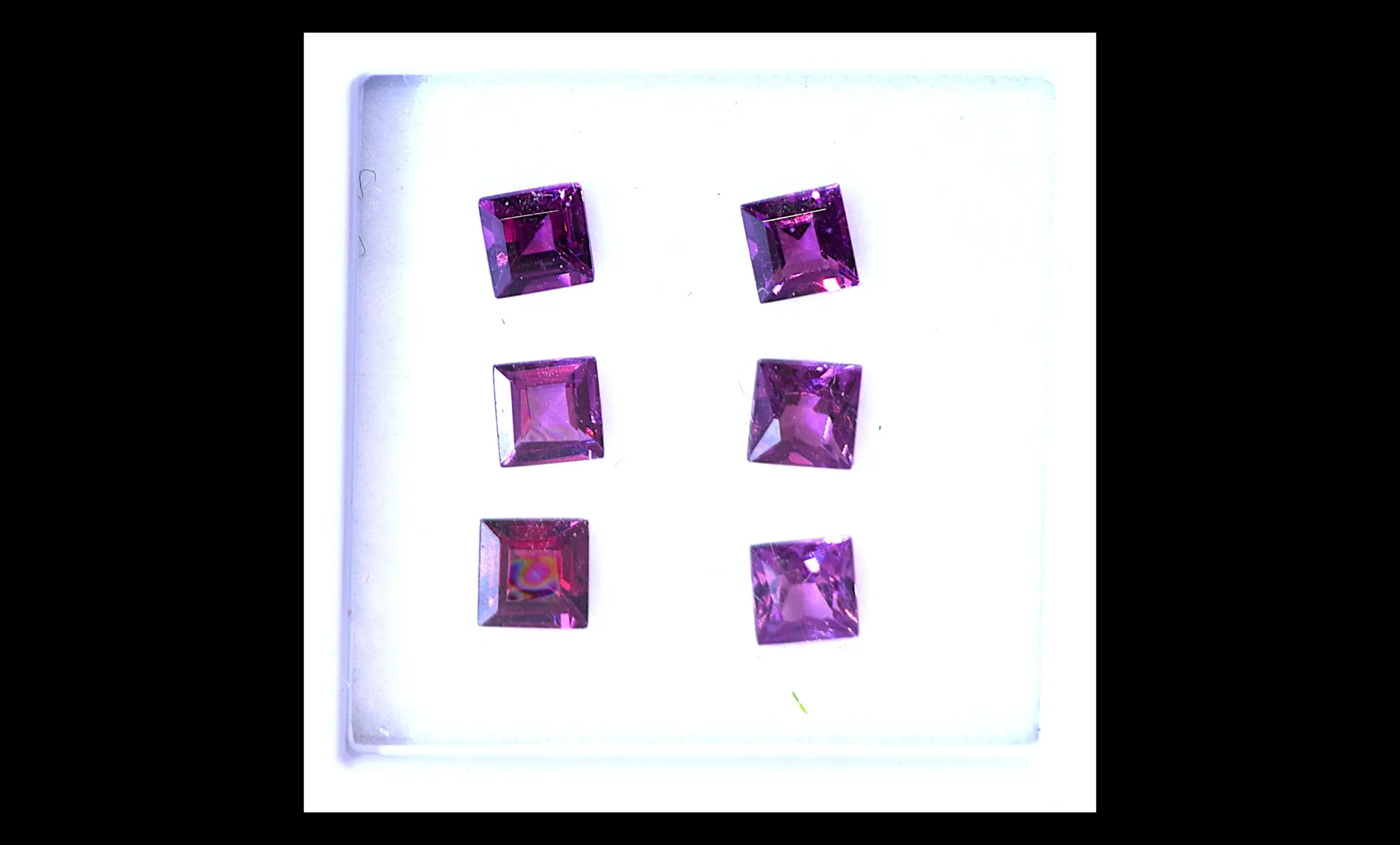 Garnet Gem Set, Velvety Purple Red – 6 Pieces, 1.7 Carats