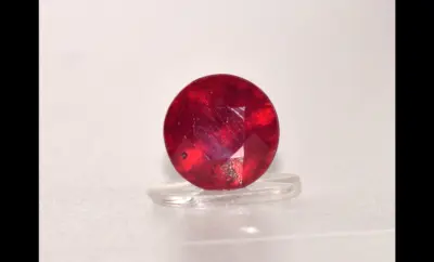 Ruby, Vivid Red Mozambique Round Cut – 5.20 Carats
