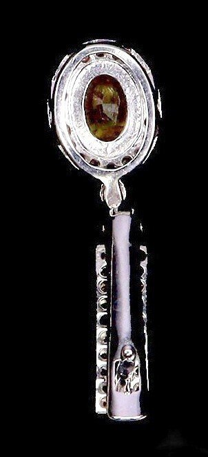 Sapphire Earrings with Color-Change Sapphires 925 Silver - Image 5