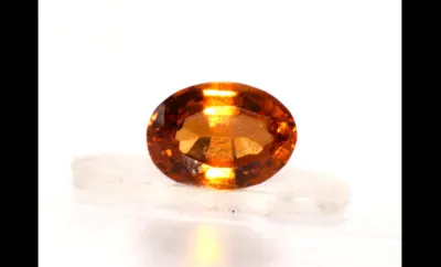 Garnet, Orange-Red Hessonite Gemstone – 0.93 Carats