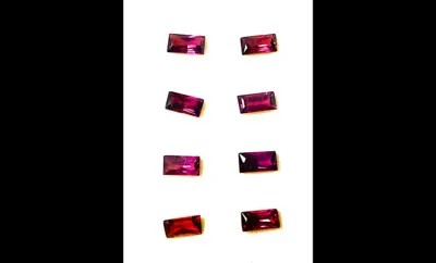 Garnet Gem Set, Luminous Purple – 8 Pieces, 4.01 Carats
