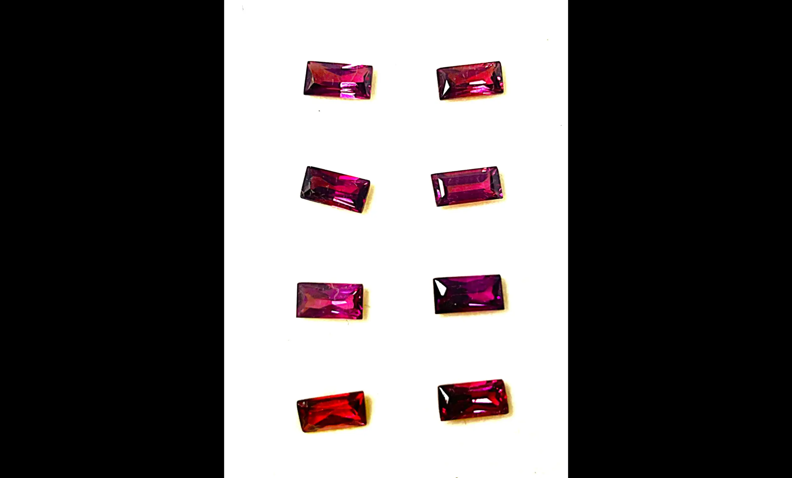 Garnet Gem Set, Luminous Purple – 8 Pieces, 4.01 Carats