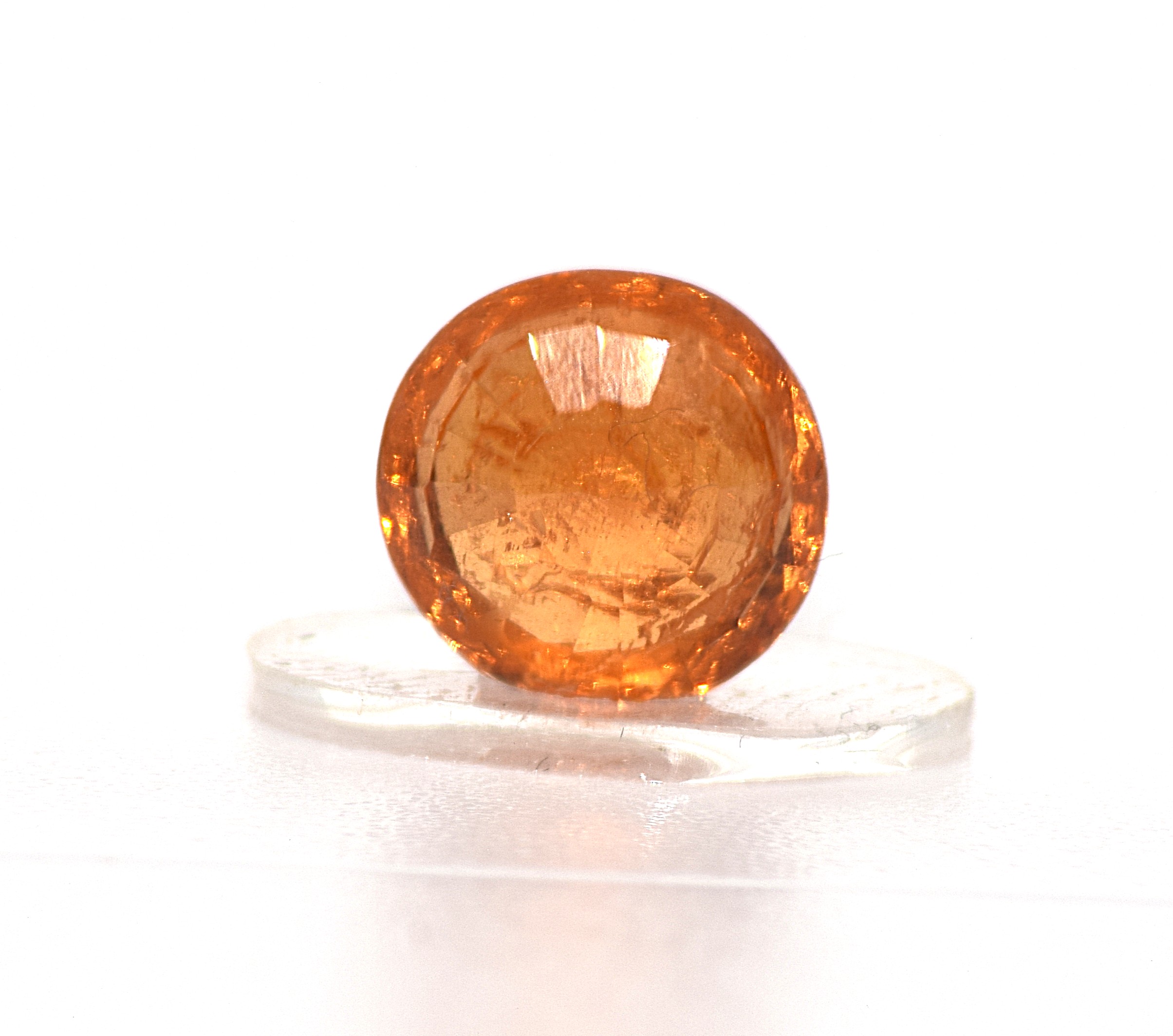 Garnet, Fanta-Orange Gemstone, Round Cut – 2.35 Carats - Image 3
