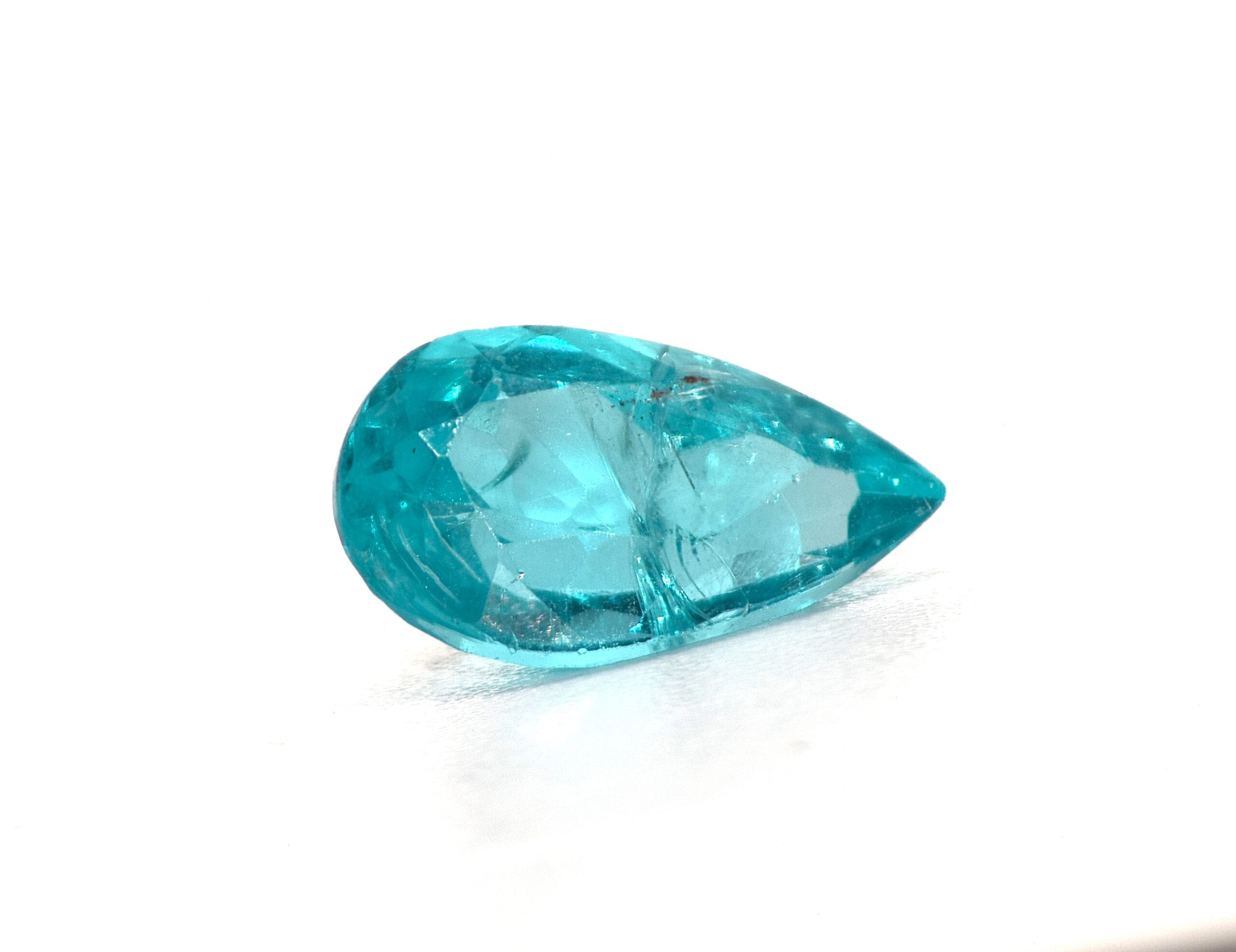 Apatite, Ocean Blue Pear Cut Gemstone – 3.11 Carats - Image 2