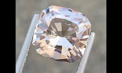 Scapolite, Soft Blush Pink Cushion Cut Gemstone – 3.09 Carats