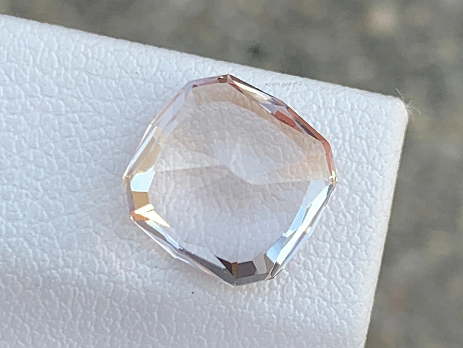 Scapolite, Soft Blush Pink Cushion Cut Gemstone – 3.09 Carats - Image 3