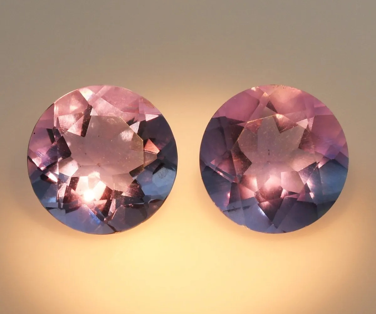 Fluorite, Color-Change Gem Pair – 6.16 Carat (Certified) - Image 3