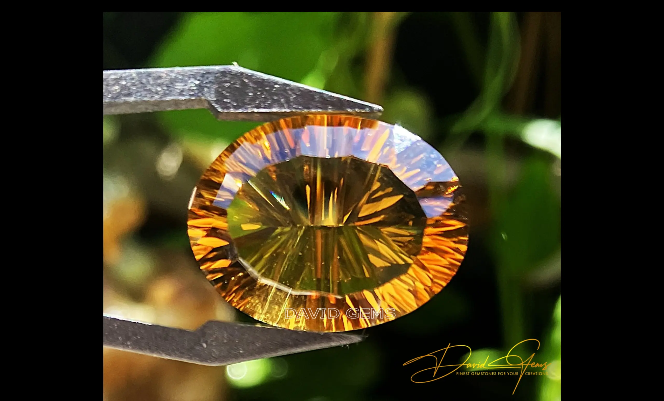 Citrine, Rich Madeira Laser Cut Gemstone – 17.68 Carats