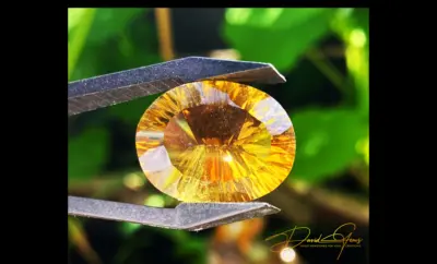 Citrine, Rich Madeira Laser Cut Gemstone – 14.81 Carats
