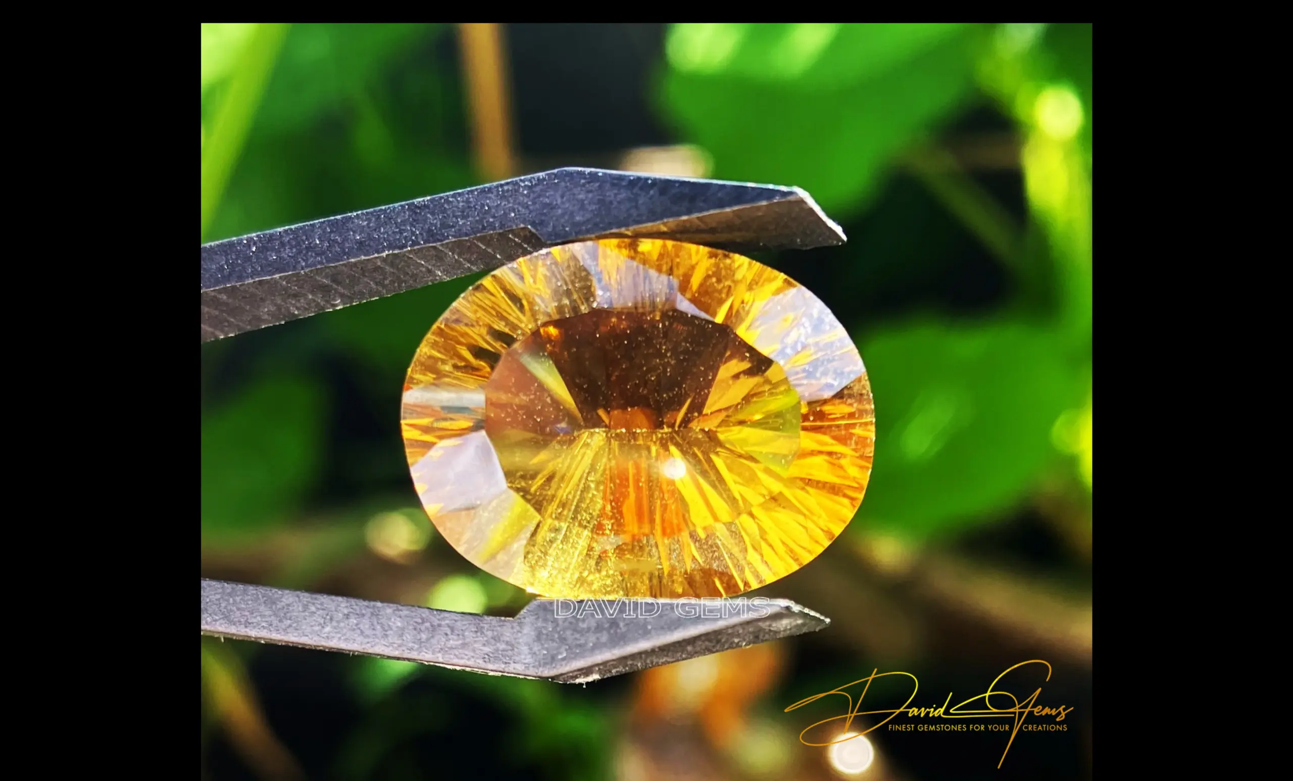 Citrine, Rich Madeira Laser Cut Gemstone – 14.81 Carats