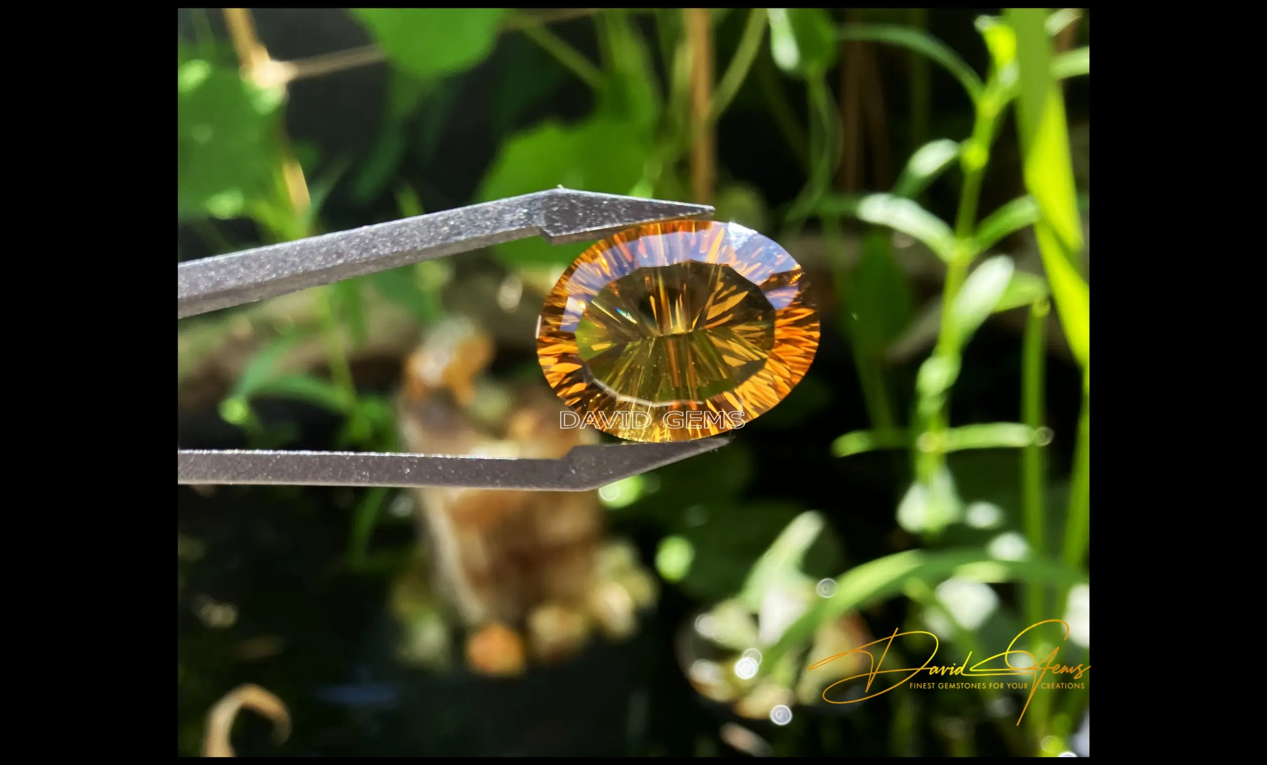 Citrine, Rich Madeira Laser Cut Gemstone – 17.68 Carats - Image 2