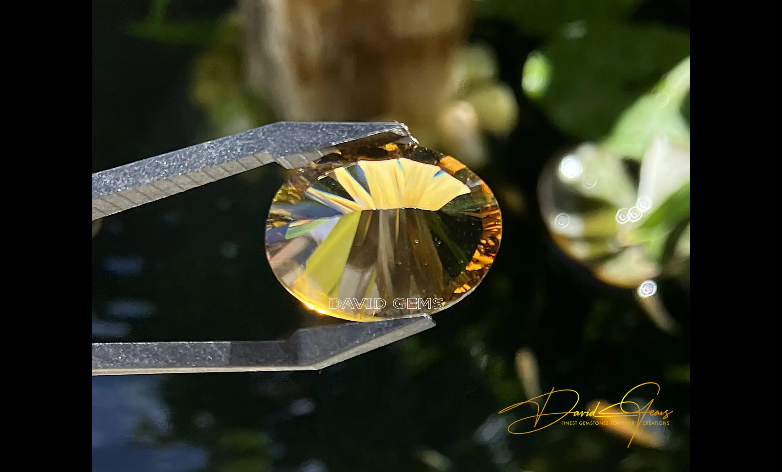 Citrine, Rich Madeira Laser Cut Gemstone – 17.68 Carats - Image 3
