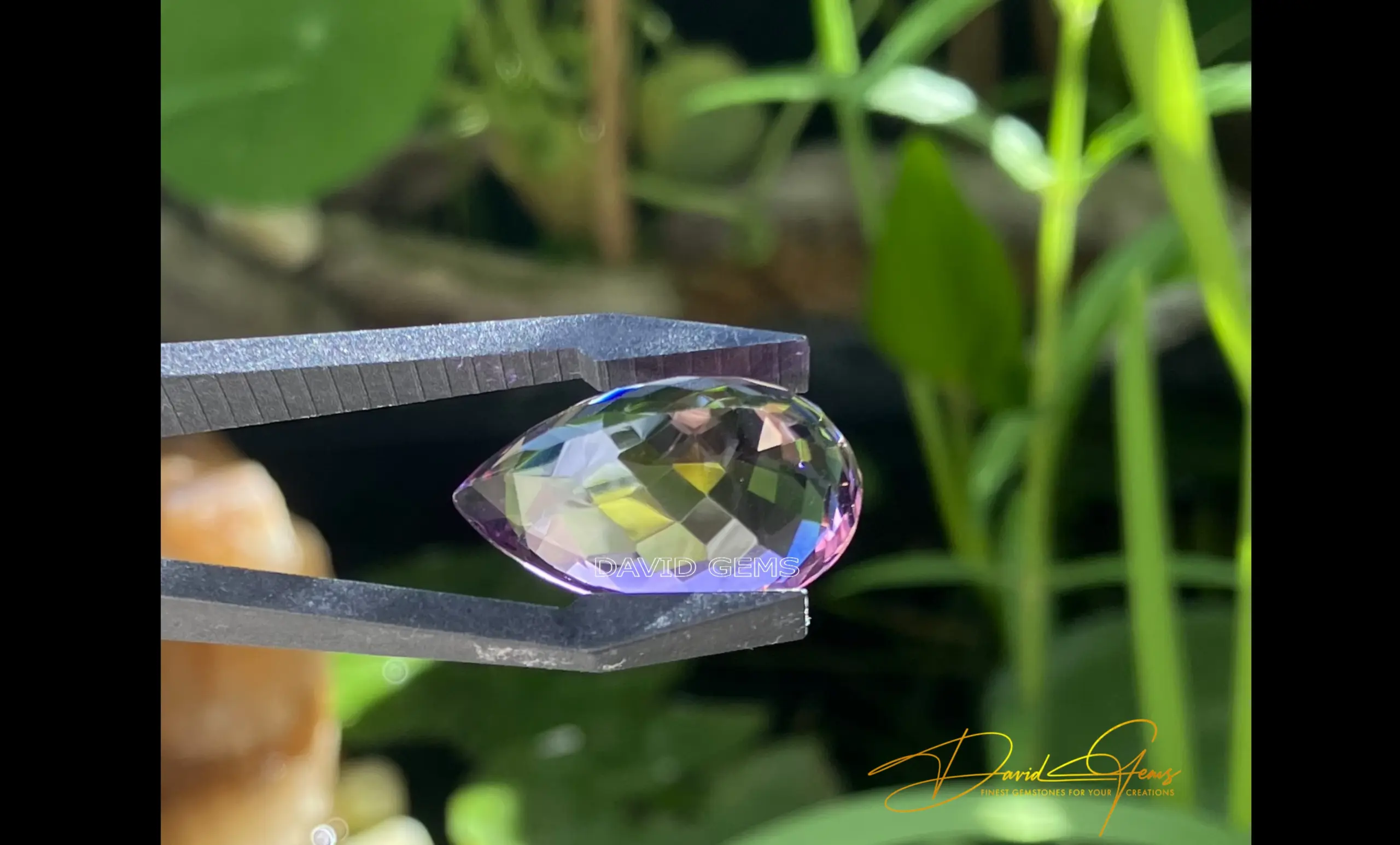 Amethyst, Violet Pear Cut Faceted Gemstone – 19 Carats - Image 3