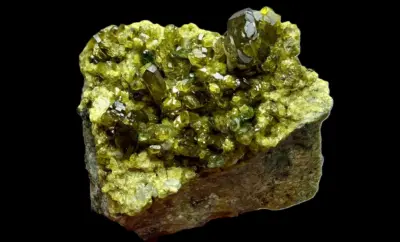 Vesuvianite Crystal on Matrix – Rare Crystal Formation