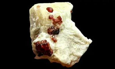 Spessartine Garnet Crystal on Matrix – 36 × 33 × 31 mm