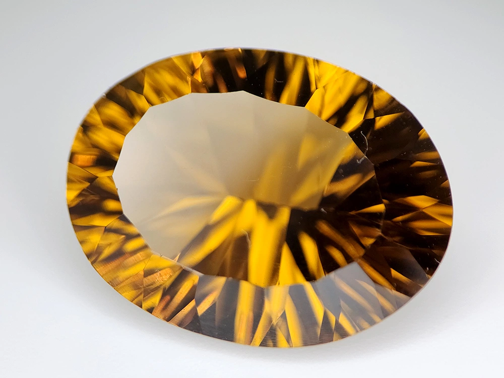 Citrine, Rich Madeira Laser Cut Gemstone – 17.68 Carats - Image 4