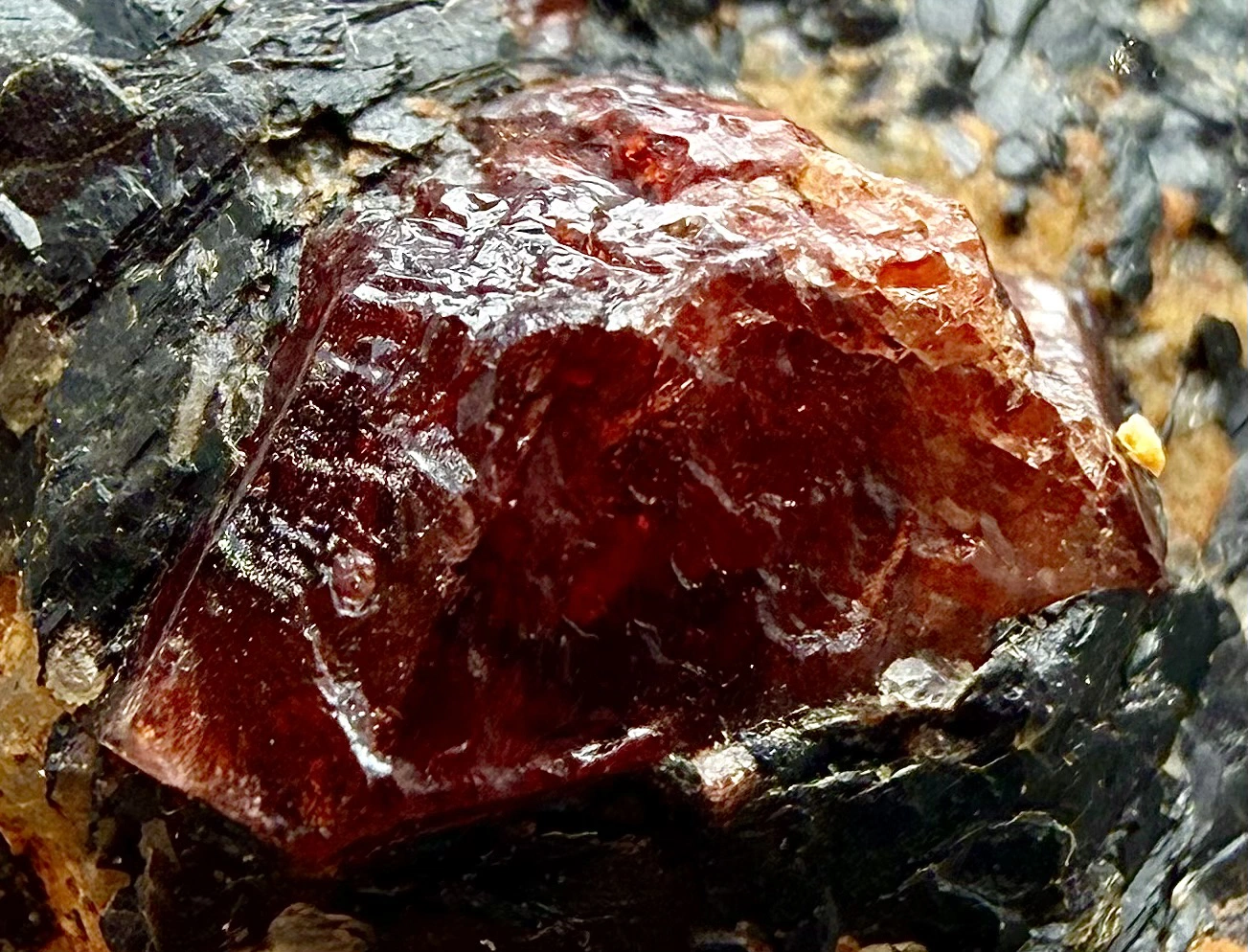 Zircon Crystal on Matrix – Reddish Crystal, 36 × 31 × 11 mm - Image 7