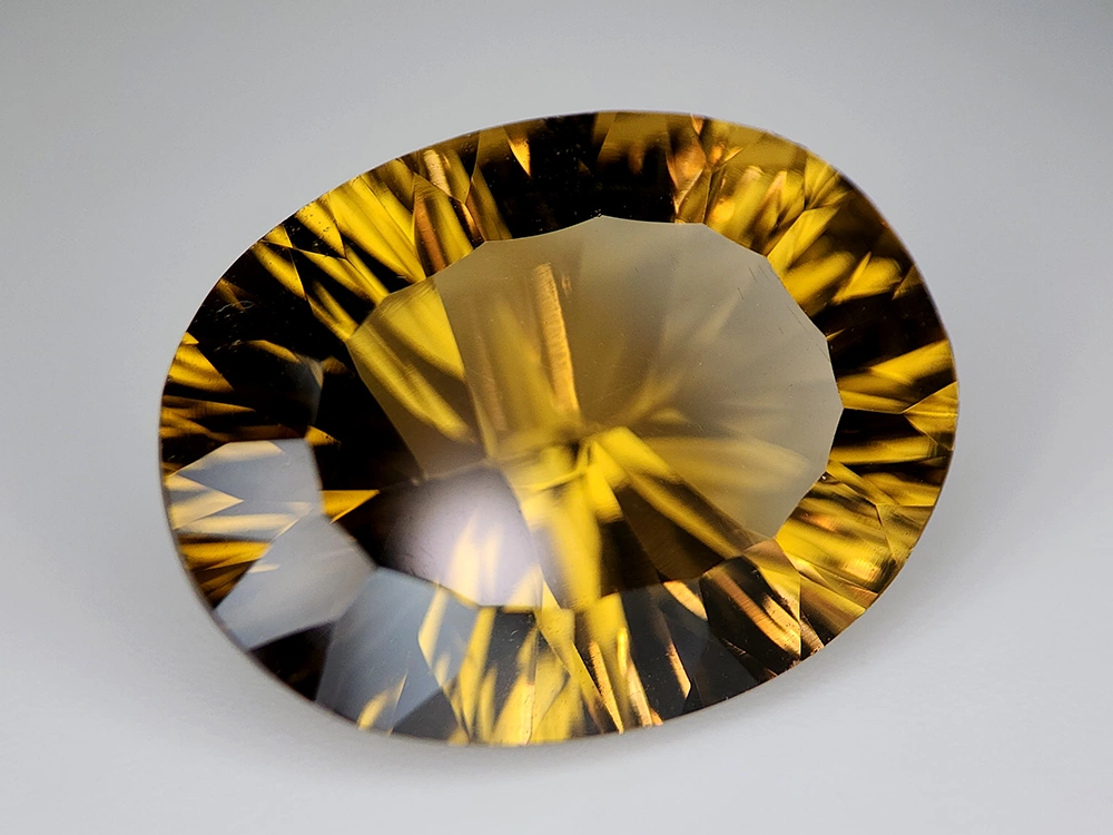 Citrine, Rich Madeira Laser Cut Gemstone – 14.81 Carats - Image 2