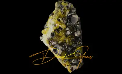 Magnetite Crystals on a Vesuvianite Matrix
