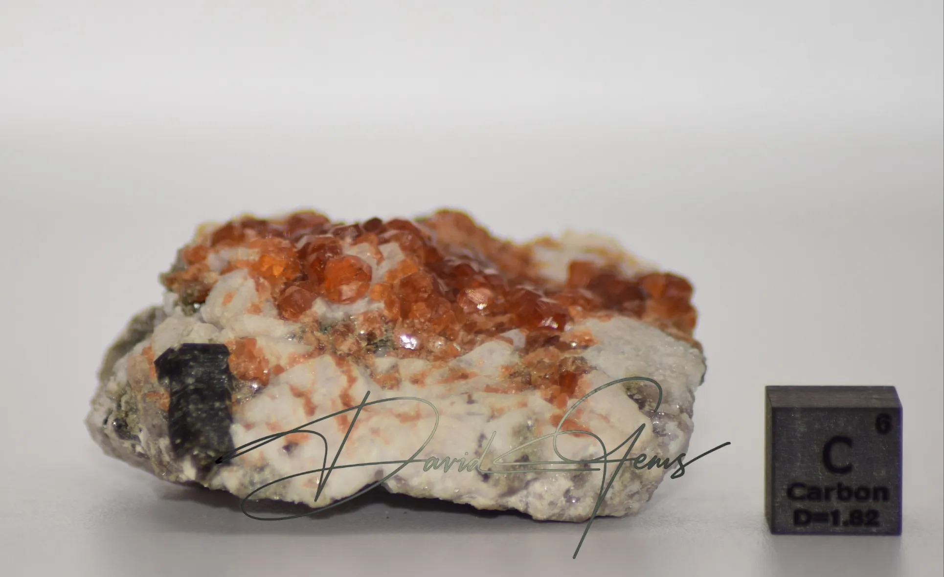 Spessartine Garnet Crystal on Matrix – 49 × 38 × 22 mm - Image 4