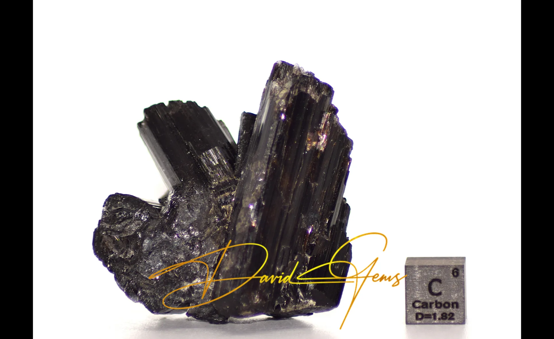 Tourmaline crystal cluster, black prismatic – 68 g - Image 2