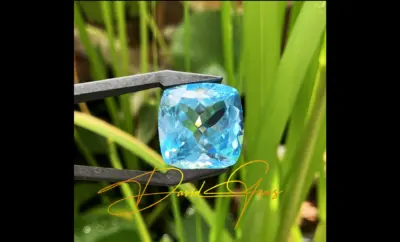 Topaz, Intense Blue Gemstone – 25.7 Carats