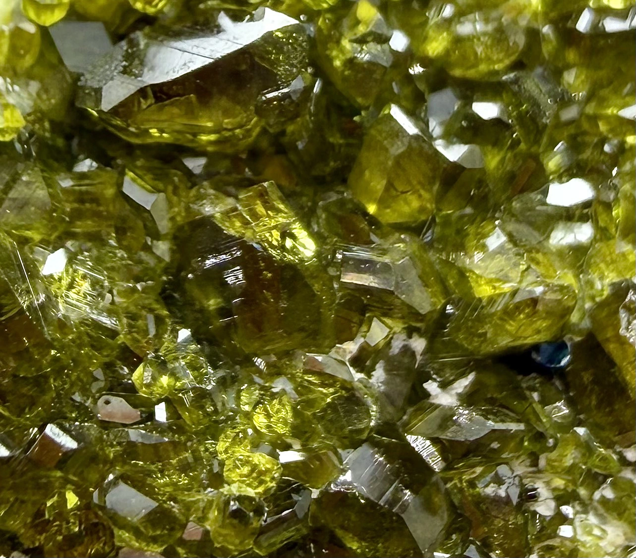 Vesuvianite Crystal Specimen with Green Crystals on Matrix - Image 3