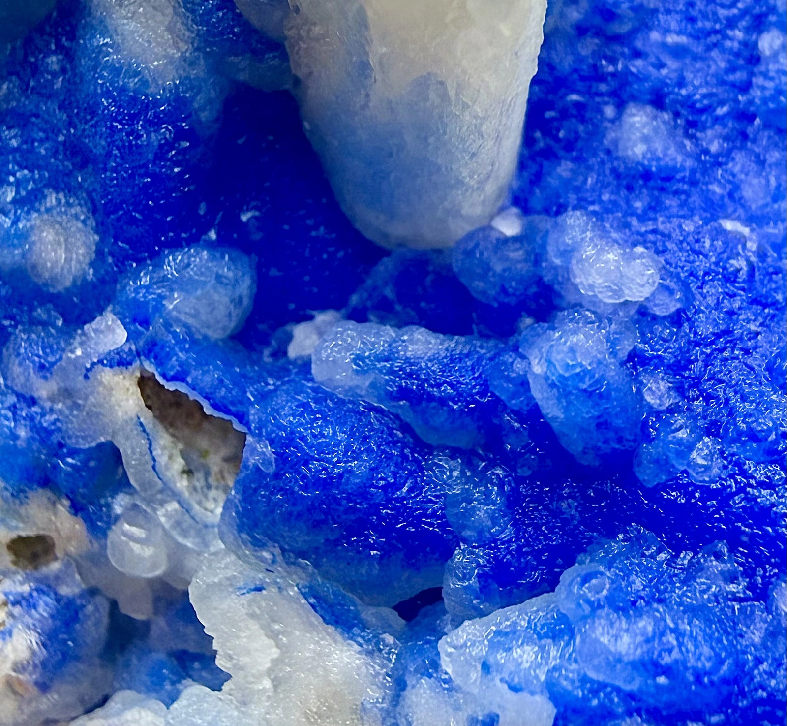 Azurite Crystal Specimen with Aragonite on Matrix – 40 g - Image 4