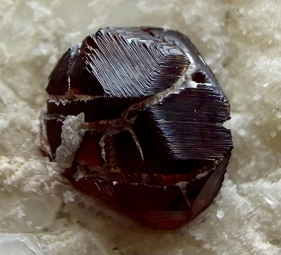 Spessartine Garnet Crystal Specimen on Matrix – 78 g - Image 2