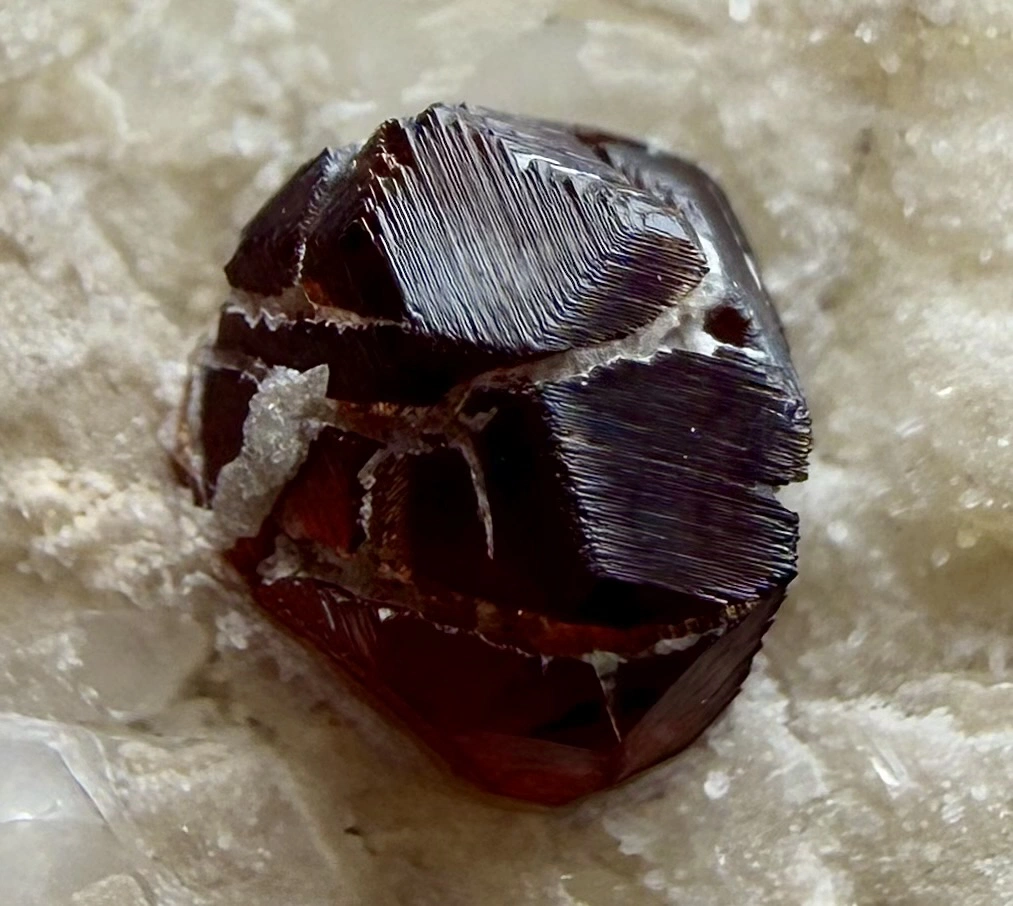 Spessartine Garnet Crystal Specimen on Matrix – 78 g - Image 3