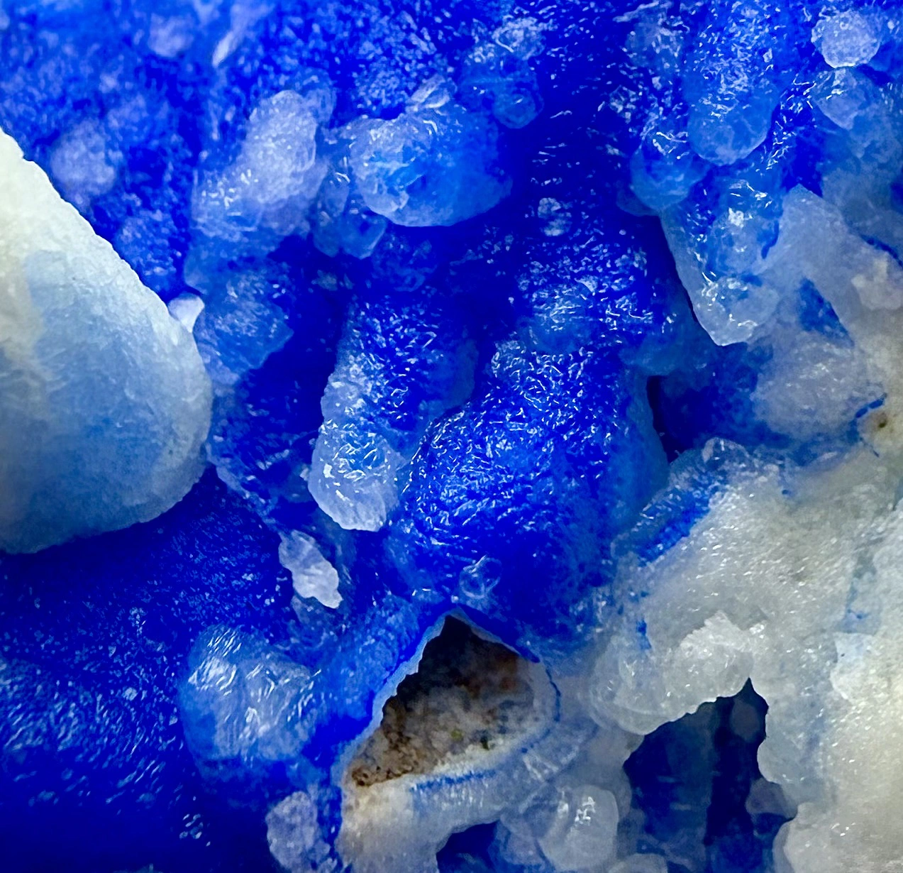 Azurite Crystal Specimen with Aragonite on Matrix – 40 g - Image 8