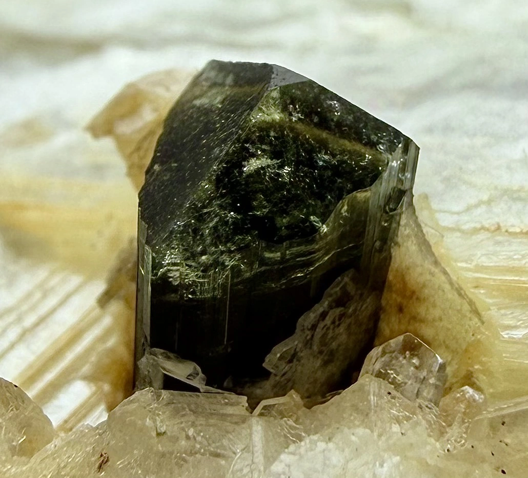 Tourmaline Crystal Specimen with Albite and Muscovite - 41 g - Image 3