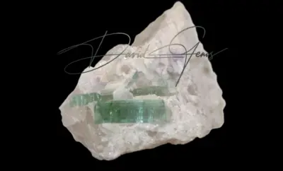Tourmaline Bright Green Crystal on Quartz Matrix - 36 g