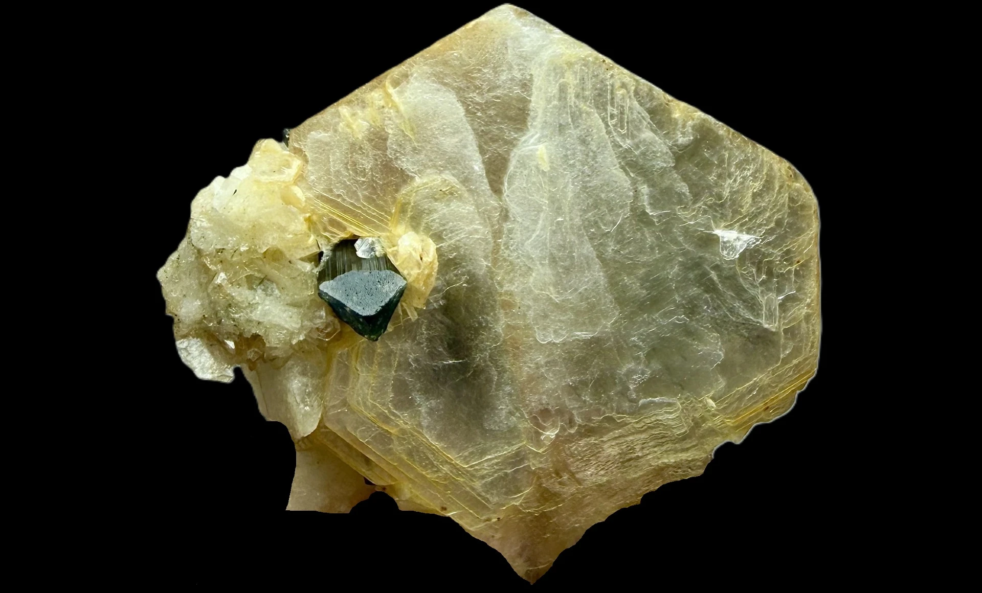 Tourmaline Crystal Specimen with Albite and Muscovite - 41 g