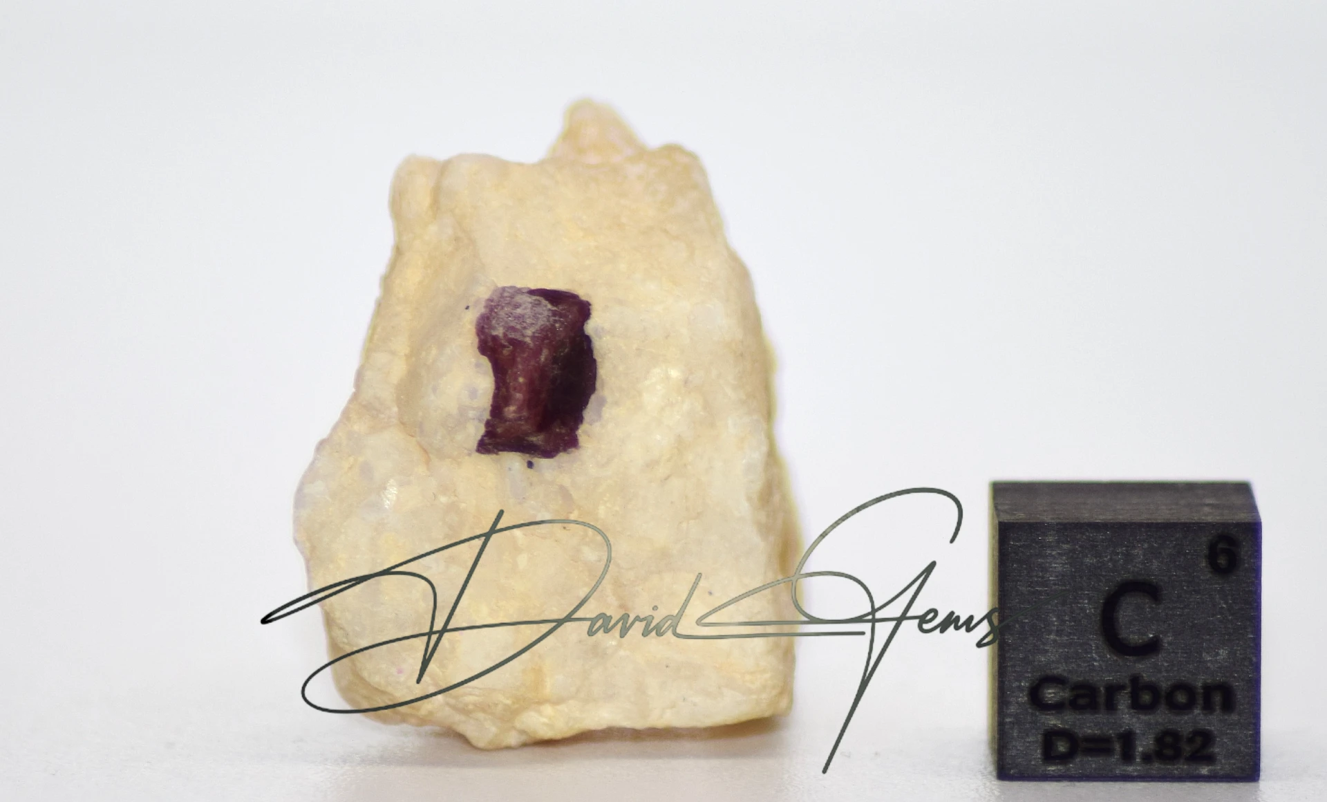 Spinel Crystals with Red Spinel on a Feldspar Matrix - 12 g - Image 3