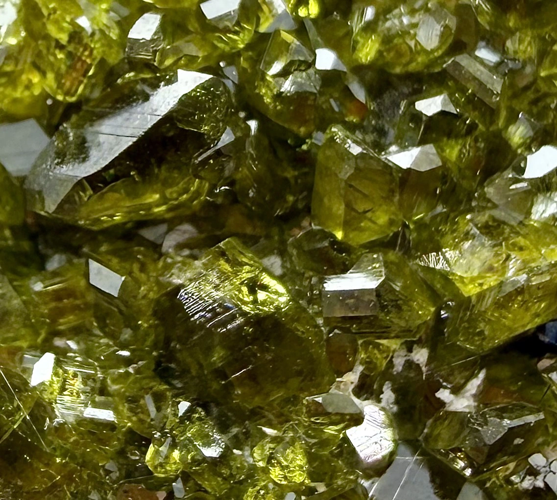 Vesuvianite Crystal Specimen with Green Crystals on Matrix - Image 5
