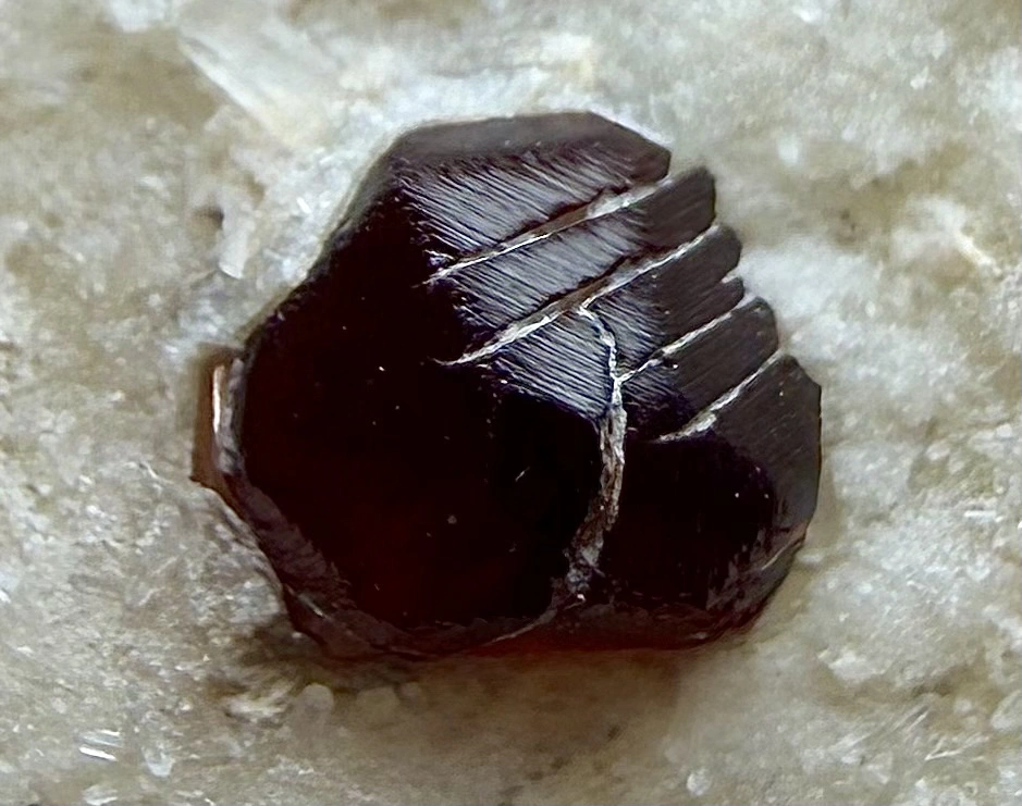 Spessartine Garnet Crystal Specimen on Matrix – 78 g - Image 5