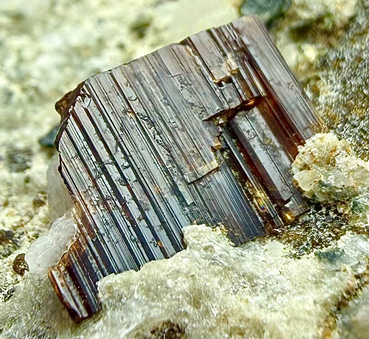 Vesuvianite Crystal on Matrix – Reddish, 36 × 25 × 18 mm - Image 5